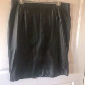 Genuine, leather, lamb skin skirt, size 16